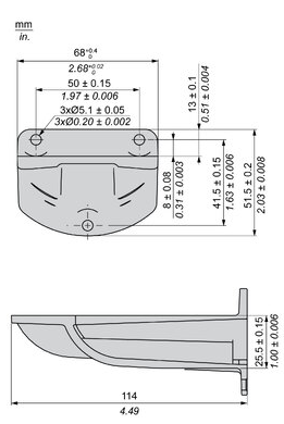 ELEMENTO FISSAGGIO A PARETE