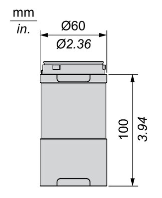 CORPO NERO 24VAC/DC+COPERCHIO