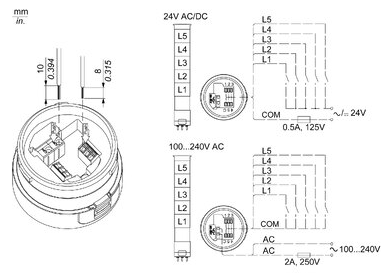 CORPO NERO 24VAC/DC+COPERCHIO