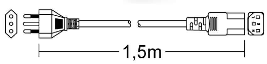 CAVO DA SP.ITAL.3P A PRE.COMP.1.5M