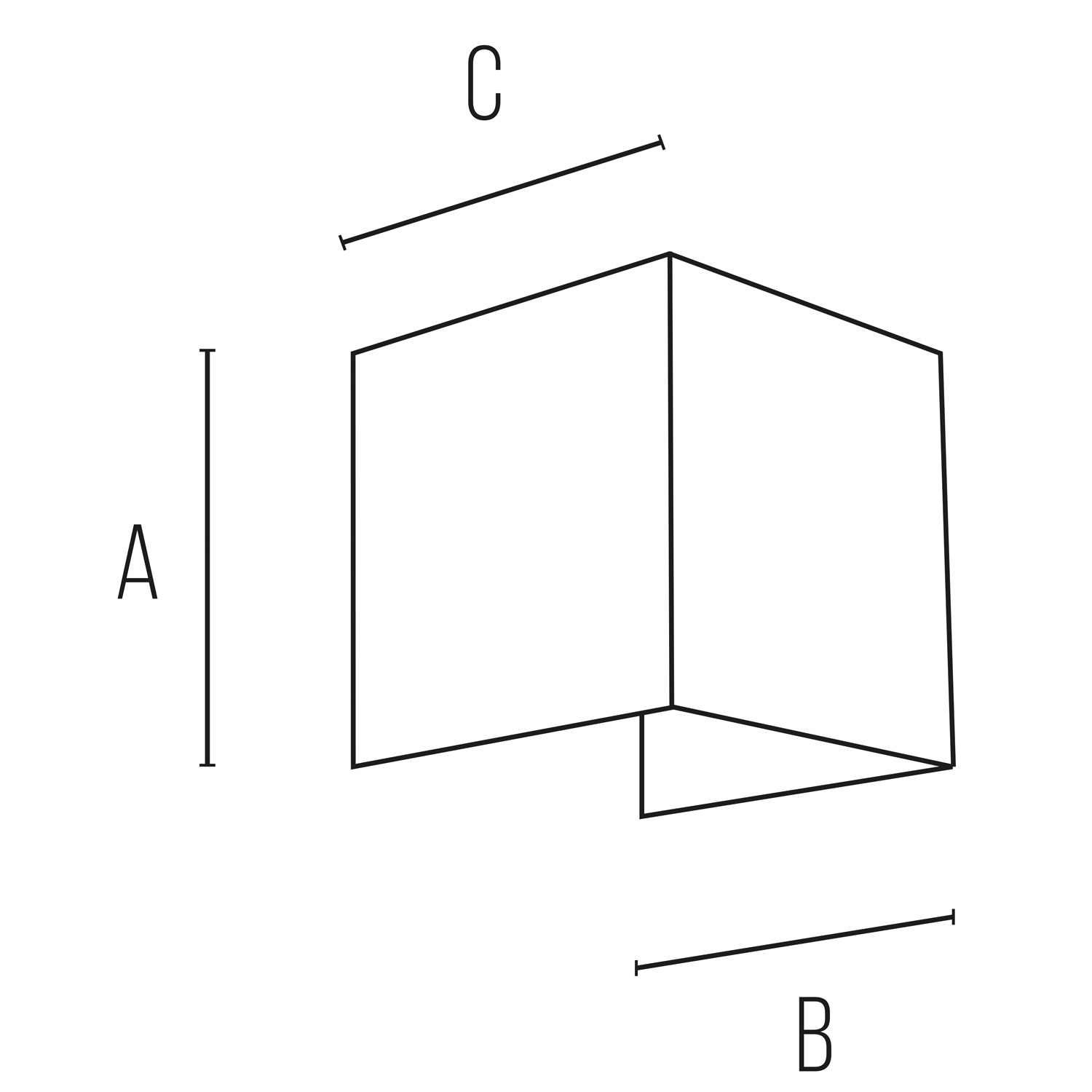 Applique LED IP65 Quadrata 2x5W CCT Antracite