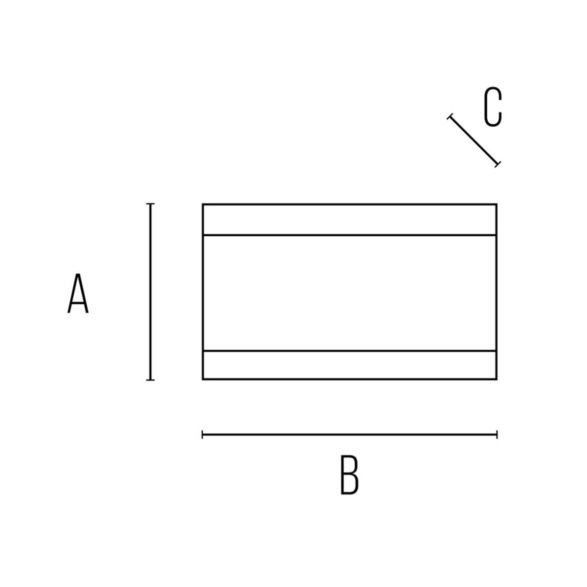Applique LED IP54  10W 4000K Corten