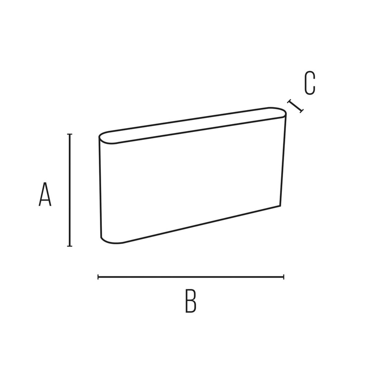 Applique LED IP54 Rettangolare 2x5W CCT Switch Bianco