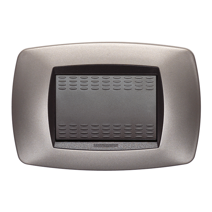 MODO PLACCA 3 POSTI BRONZO OPACO