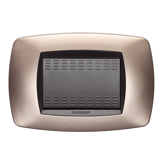 MODO PLACCA 3 POSTI RAME OPACO