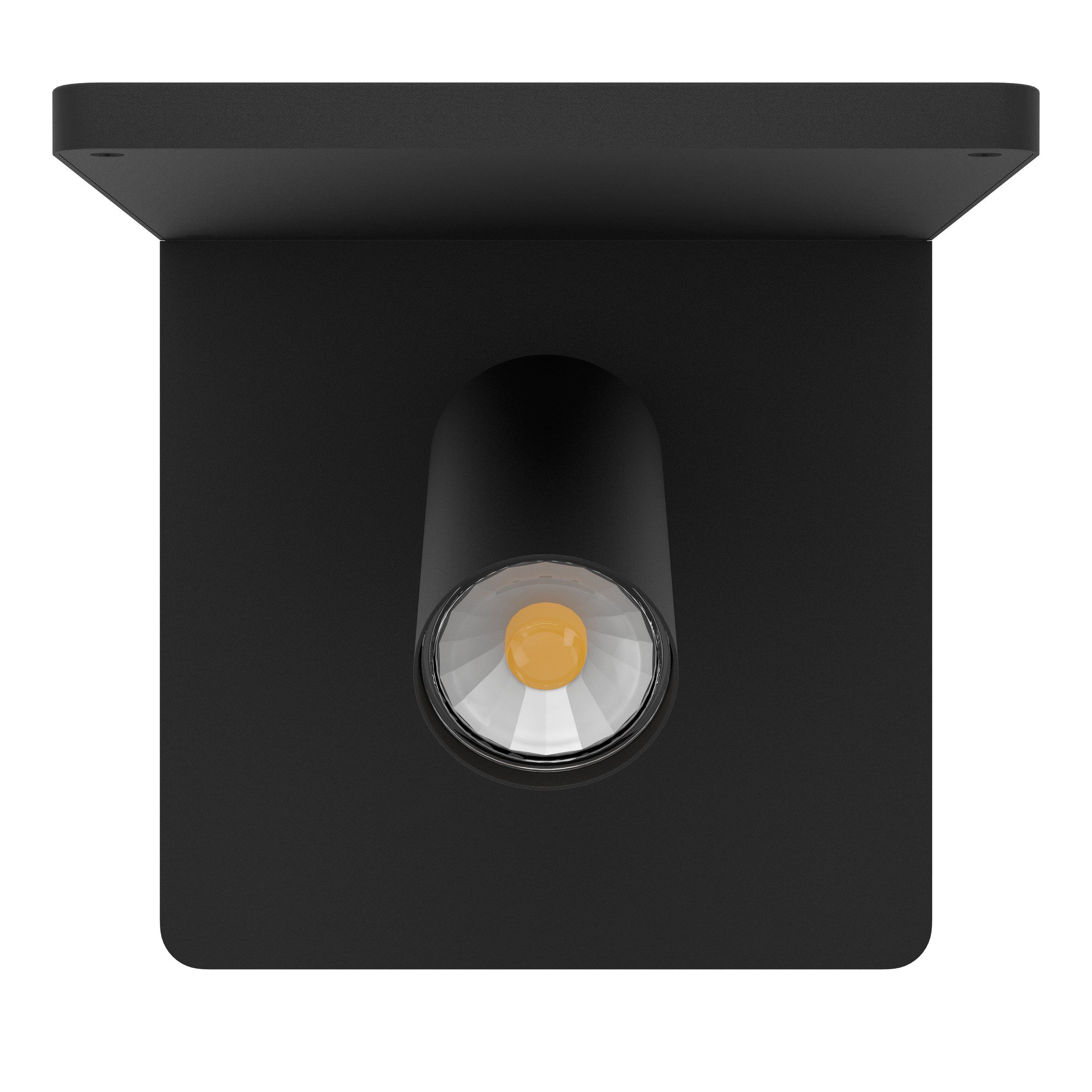 CIGLIE - Applique - GU10-LED 1X4,5W inclusa - Struttura in alluminio, acciaio   / finitura nero; Base caricabatterie wireless;
L180 x 210 H180