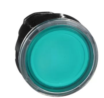 TESTA PULSANTE LUMINOSO VERDE LED