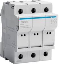 PORTAFUSIBILE 10X38 3P 3M