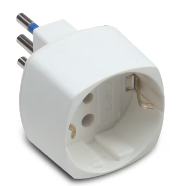 ADATT.SCHUKO 10A 2P+T BIANCO C.SICU