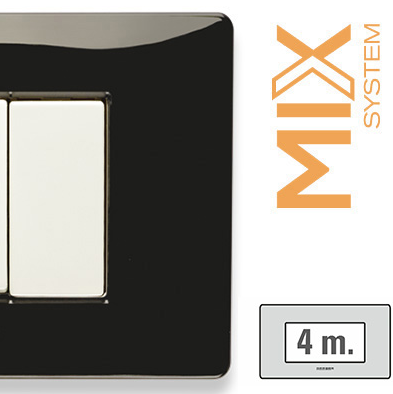 MIX PLACCA 4 POSTI NERO PANTHER