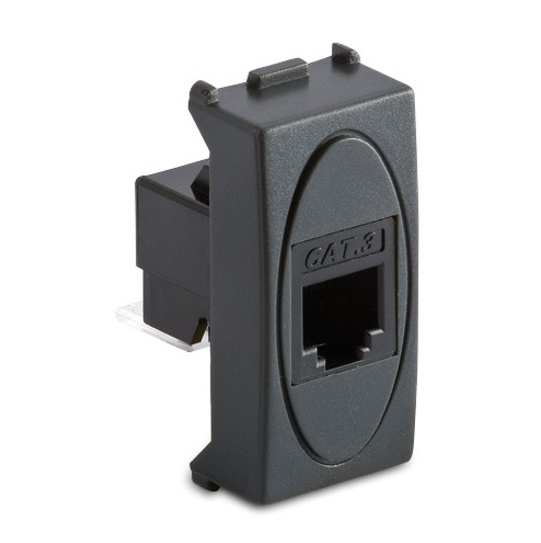 MODO PRESA RJ11 1 PLUG 6-4 GRIGIO