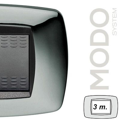 MODO PLACCA 3 POSTI CROMATO