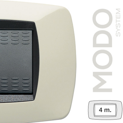 MODO PLACCA 4 POSTI AVORIO