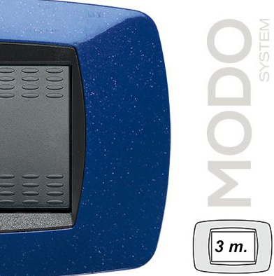 MODO PLACCA 3 POSTI BLU VIO.