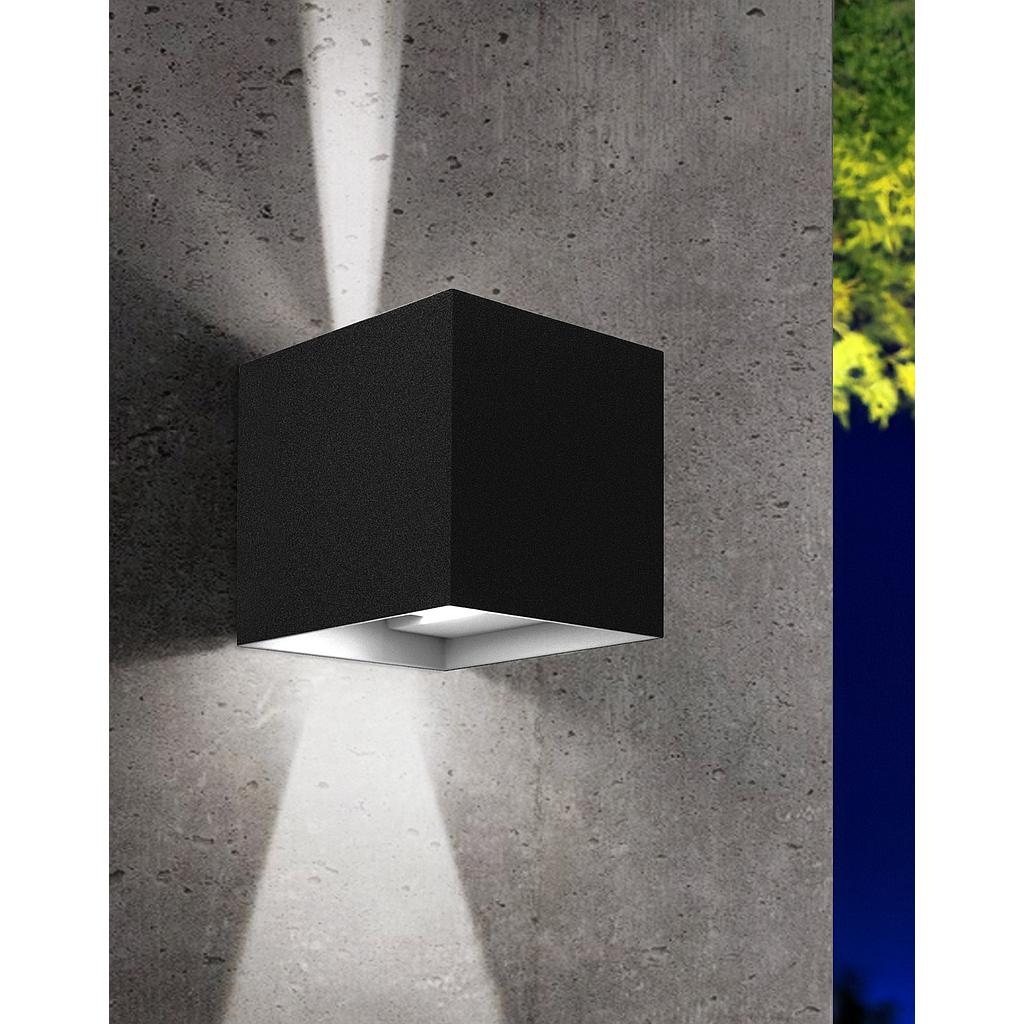 Applique LED IP65 Quadrata 2x5W CCT Antracite