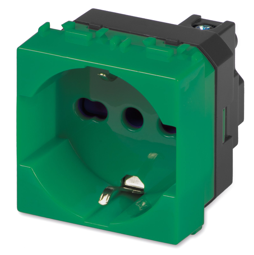 MIX Presa P40 univ. 2P+T 16A VERDE      