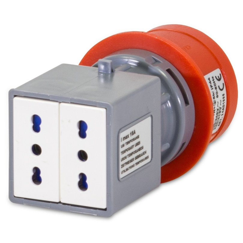 Ad.Ind.Sp.3P+N+T16A 380V+2Pr.Biv.2P+T16A