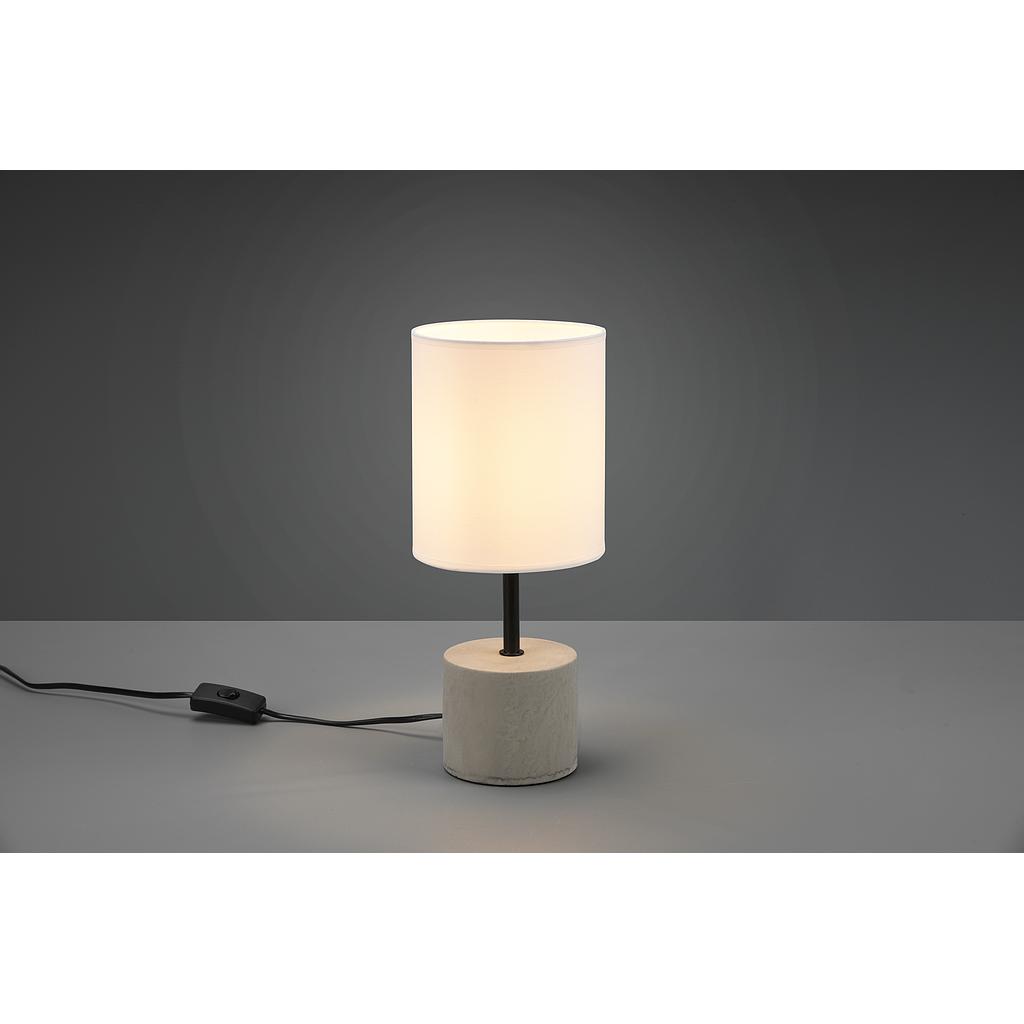 BEN LAMPADA DA TAVOLO BASE CEMENTO GRIGIO CON PARALUME BIANCO H. 35CM