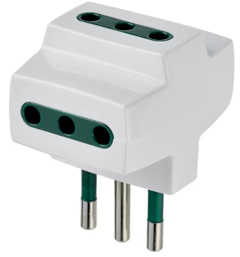 Adattatore mult. S11+3P11 nero