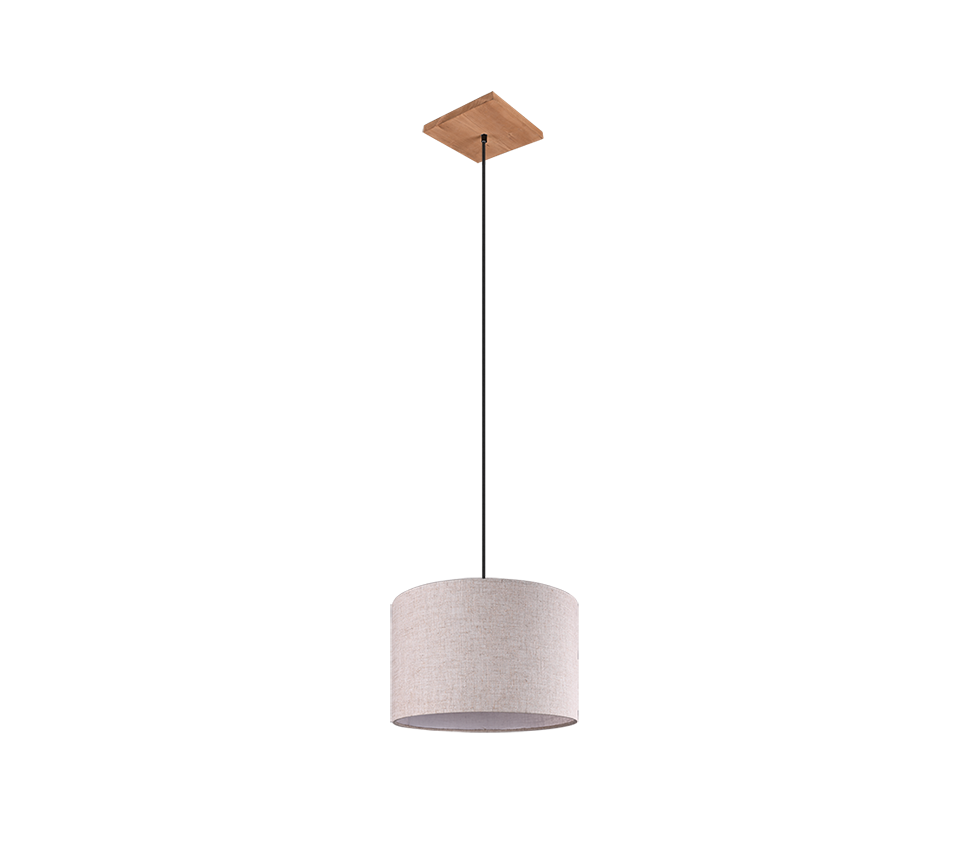 ELMAU SOSPENSIONE LEGNO CON PARALUME SABBIA D. 35CM