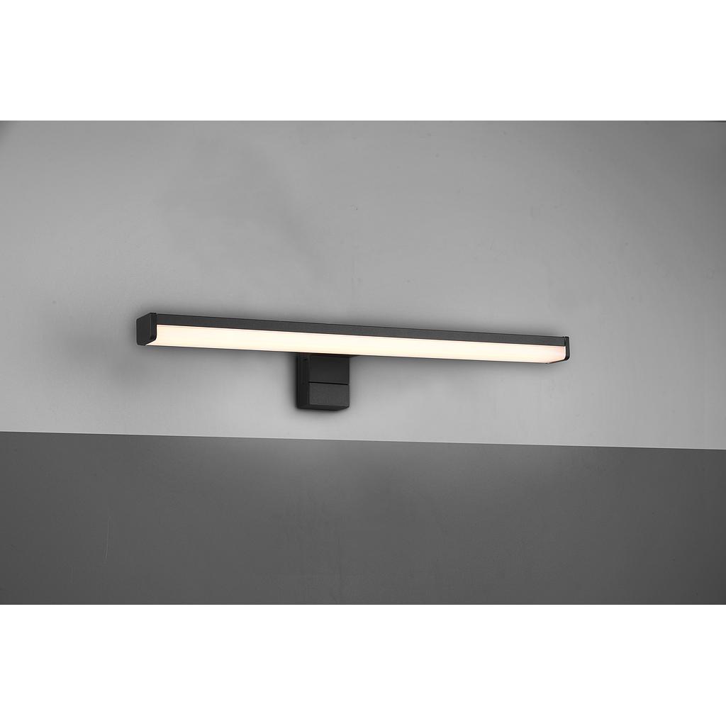LINO H2O APPLIQUE NERO ANCHE CON POSSIBILITA' DI AVVITARE SU SPECCHIO IP44 L. 40CM