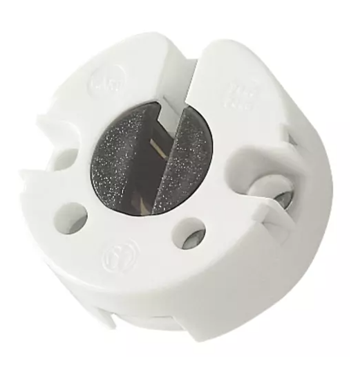 Portalampada fluor. G13 pastiglia bianco