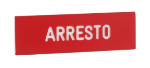 ETICHETTA ARRESTO