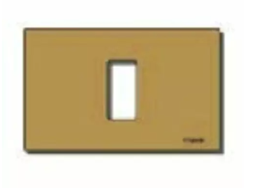 Placca 1M allum. scatto bronzo