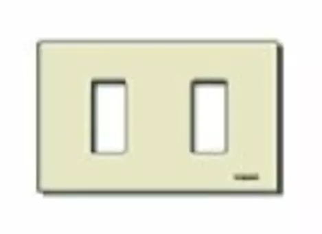 Placca 2M resina scatto avorio