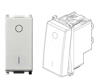 Interruttore 2P 16AX bianco