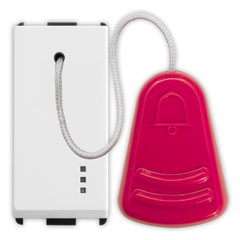 PIXIA Pulsante Tirante 1P NO 10A White 