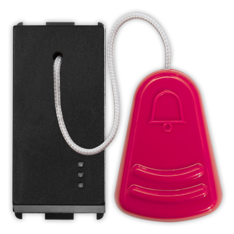 PIXIA Pulsante Tirante 1P 10A Black 