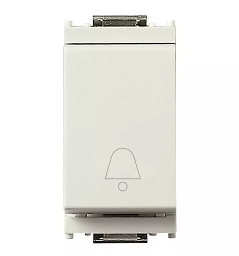 Pulsante 1P NO 10A campanello bianco