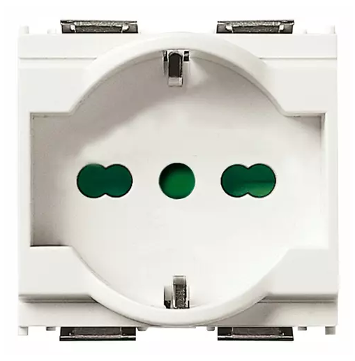 Presa 2P+T 16A universale bianco