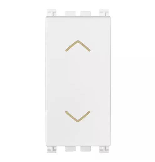 Pulsante commutatore 2P 10A bianco
