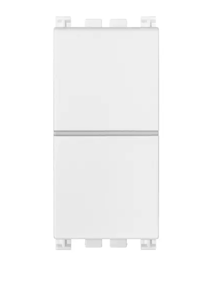 Due pulsanti indipend. NO+NO 10A bianco