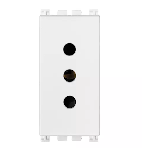 Presa 2P+T 10A P11 bianco