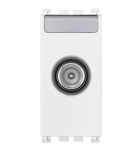 Presa TV-RD-SAT passante bianco