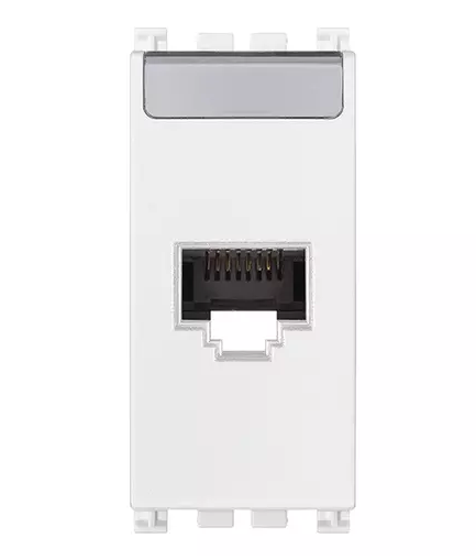 Presa RJ45 Netsafe Cat5e UTP bianco