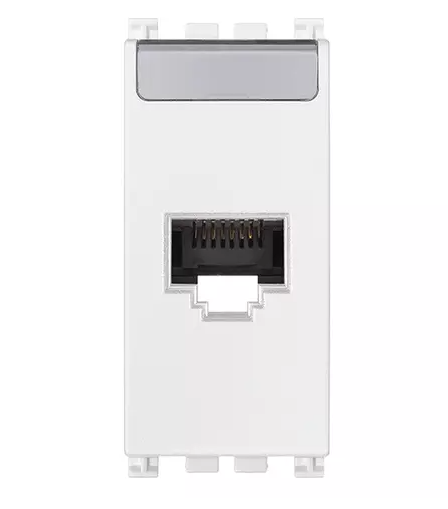 Presa RJ45 Netsafe Cat6 UTP bianco
