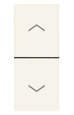 Due pulsanti interbl. NO+NO 10A bianco