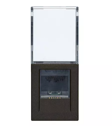 Presa RJ45 Netsafe Cat6 UTP nero