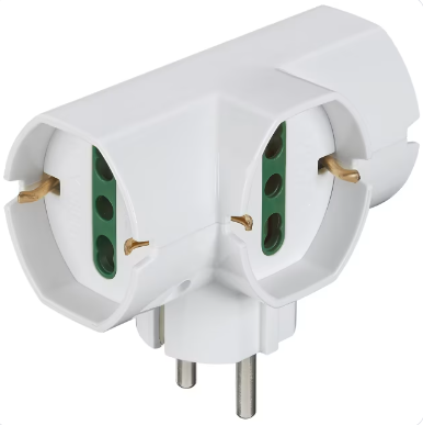 Adattatore verticale S31+3 univ. bianco