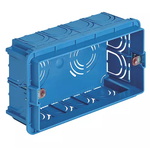 Scatola incasso rettang. 4M azzurro