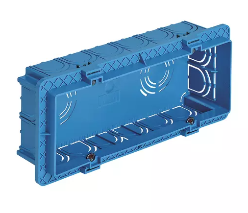 Scatola incasso rettang. 6-7M azzurro