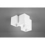 FERNANDO PLAFONIERA METALLO BIANCO OPACO 3 CUBETTI L. 23CM 