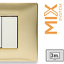 MIX PLACCA 3 POSTI ORO KARAT